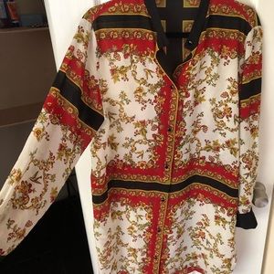 Zara Placement Print Tunic